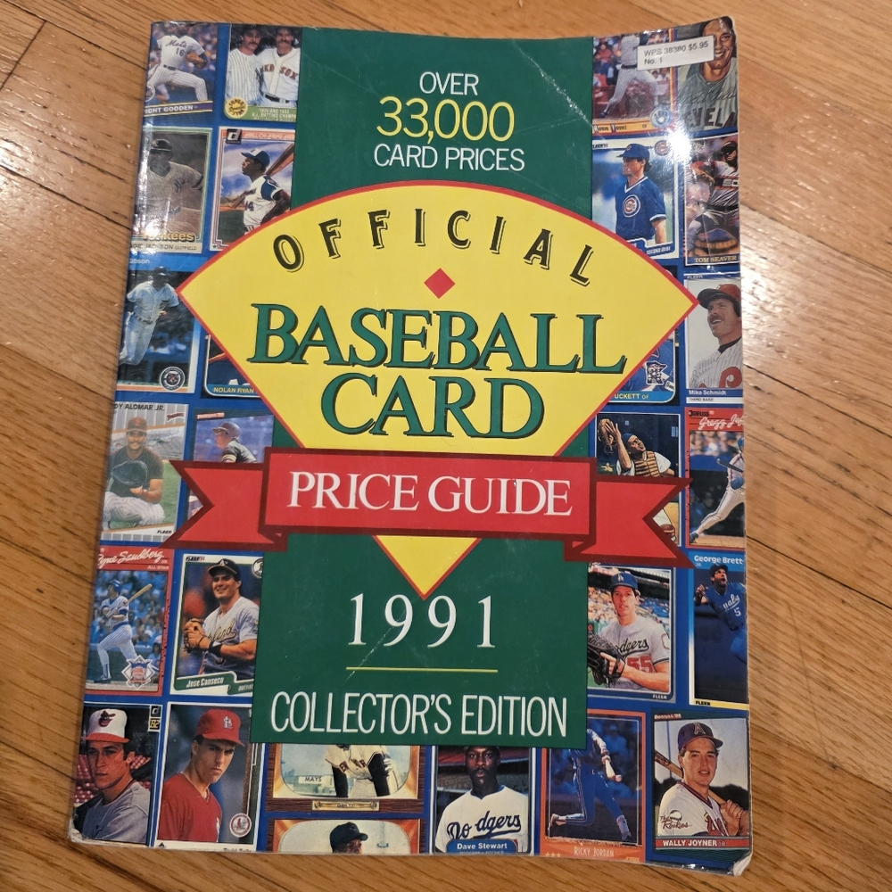 Vintage Official Baseball Card Price Guide 1991 Collector Edition Book